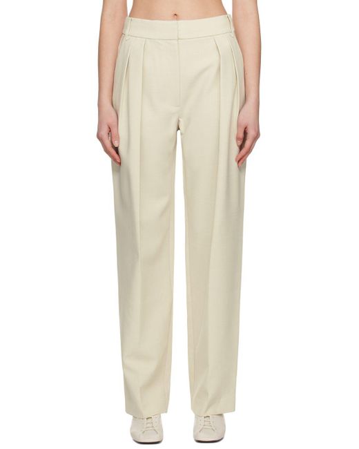 Camilla & Marc Off-white Bristol Trousers in Natural | Lyst