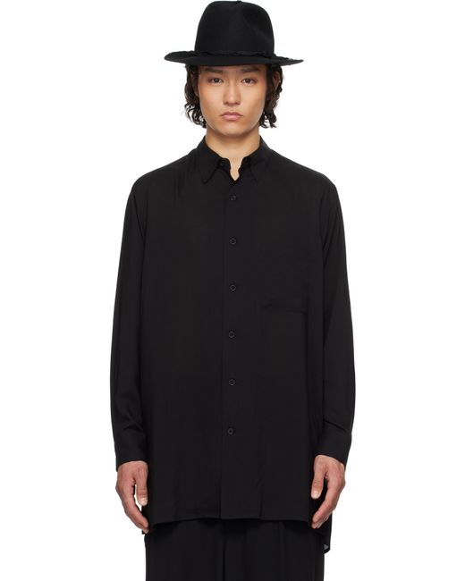 メンズ Yohji Yamamoto ブラック Cm Cellulose Lawn Standard Oversize シャツ Black