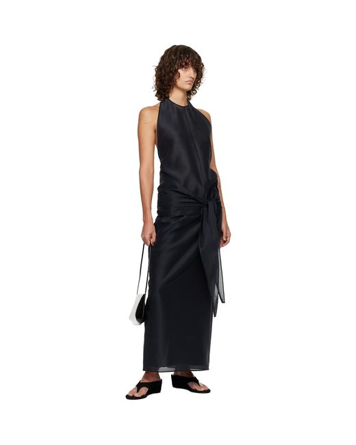 LE17SEPTEMBRE Black Fluid Halterneck Top