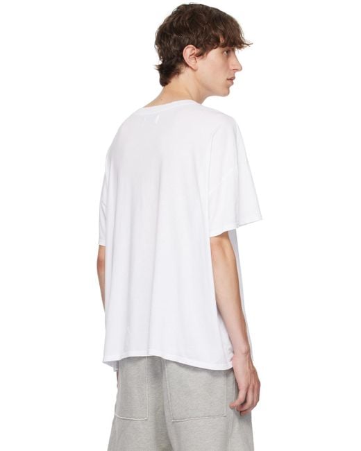 Les Tien White Lightweight T-shirt for men