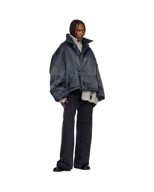MM6 by Maison Margiela Gray Fisherman Knit Camionneur Scarf