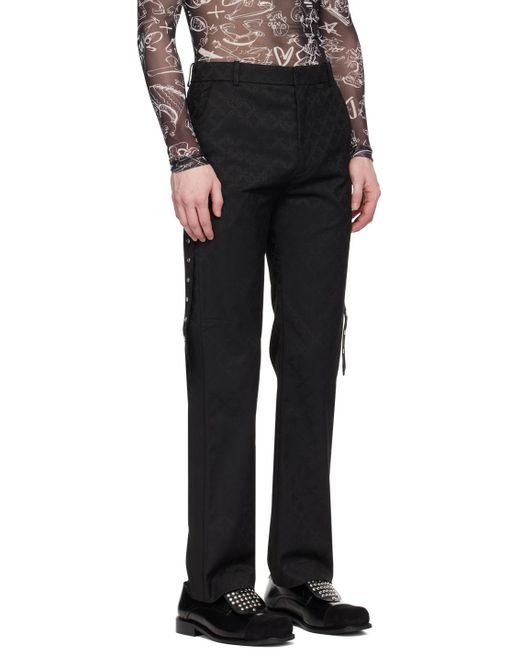 Pantalon glasgow noir Charles Jeffrey pour homme en coloris Black