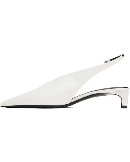 Jil Sander Black Slingback Heels