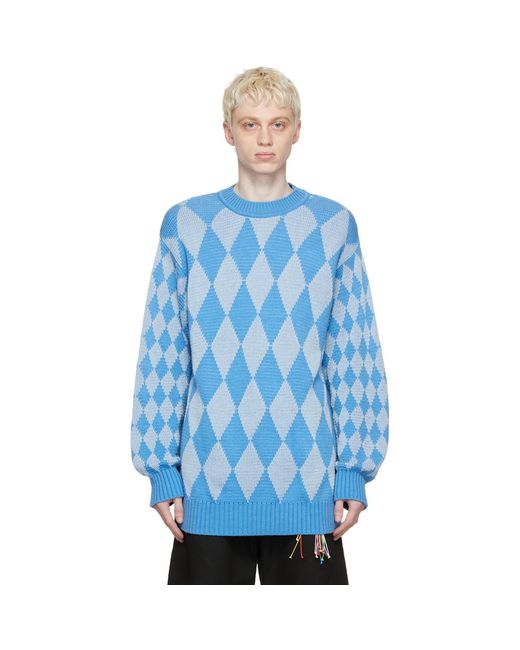 Columbia Blue Ssense Exclusive Shradha Kochhar Edition Sweater for men