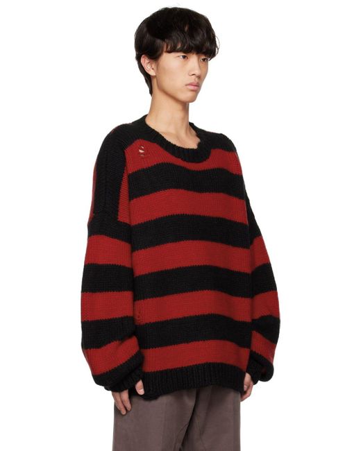 MASTERMIND WORLD Black & Red Striped Sweater for Men | Lyst