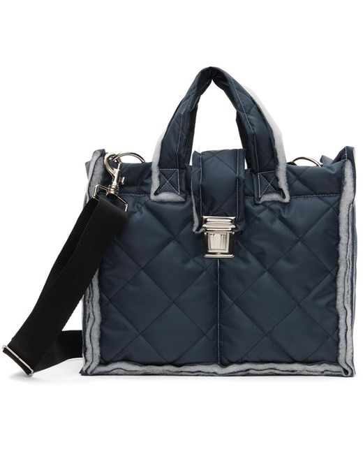 Camiel Fortgens Black Ssense Exclusive Puffed Shopper S Bag for men