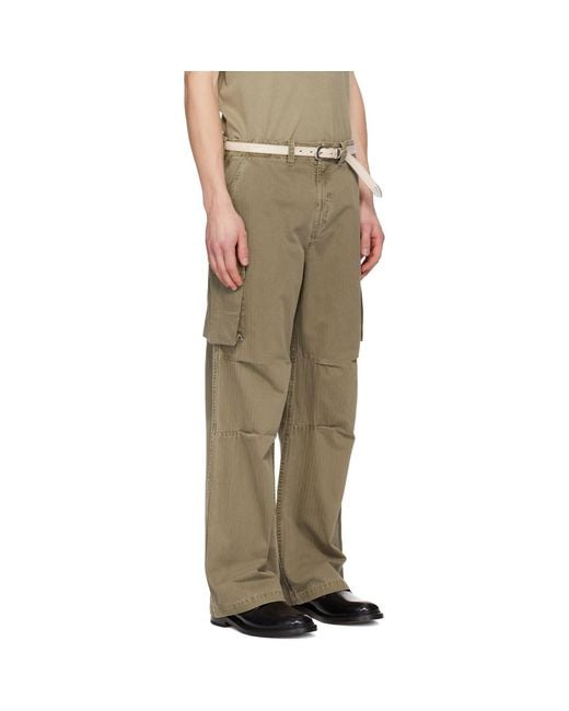 Our Legacy Natural Khaki Mount Cargo Pants for men