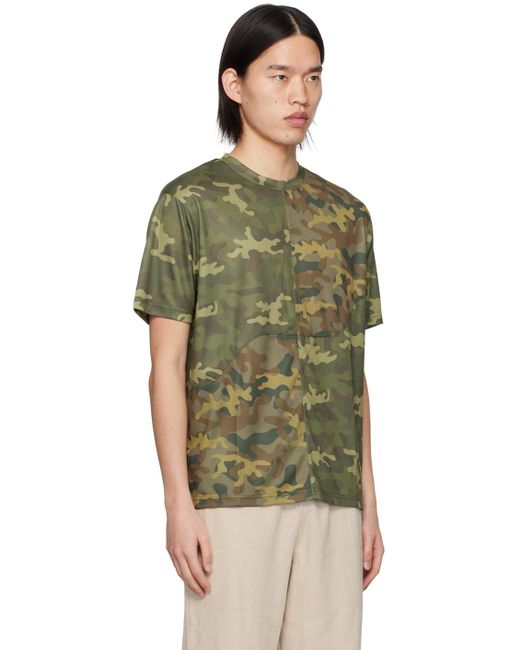 T-shirt kaki à motif camouflage Dime pour homme en coloris Green