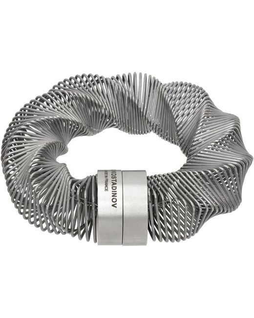 Kiko Kostadinov Gray Large Geo Bracelet
