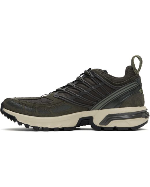 Salomon カーキ Acs Pro Leather スニーカー Black