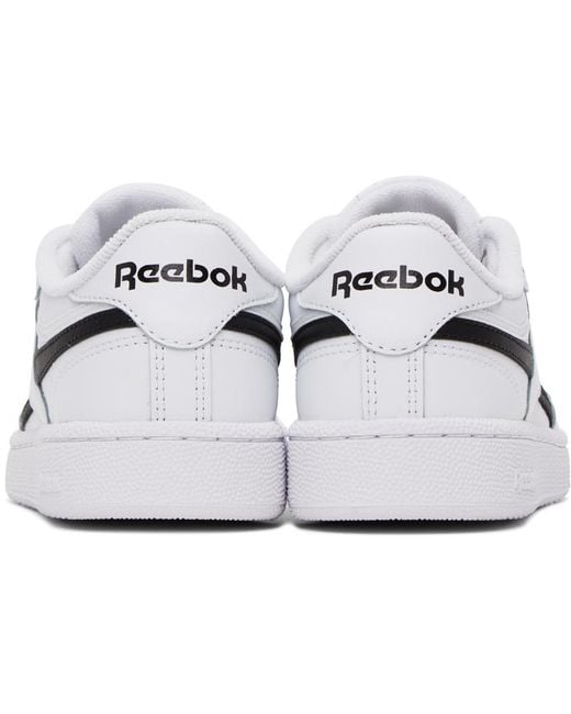 Reebok White & Black Club C Revenge Sneakers