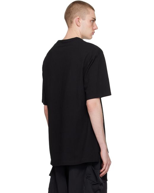 Y-3 Black Pocket T-shirt for men