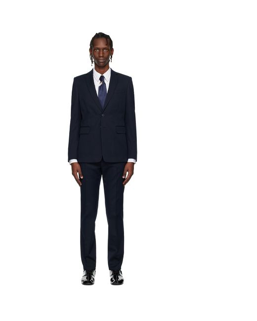 Dries Van Noten Black Wool-Blend Suit for men