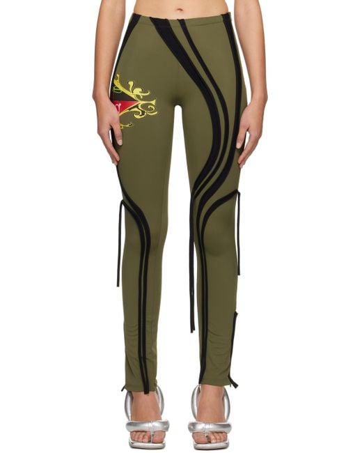 gradient-print cut-out leggings, Ottolinger