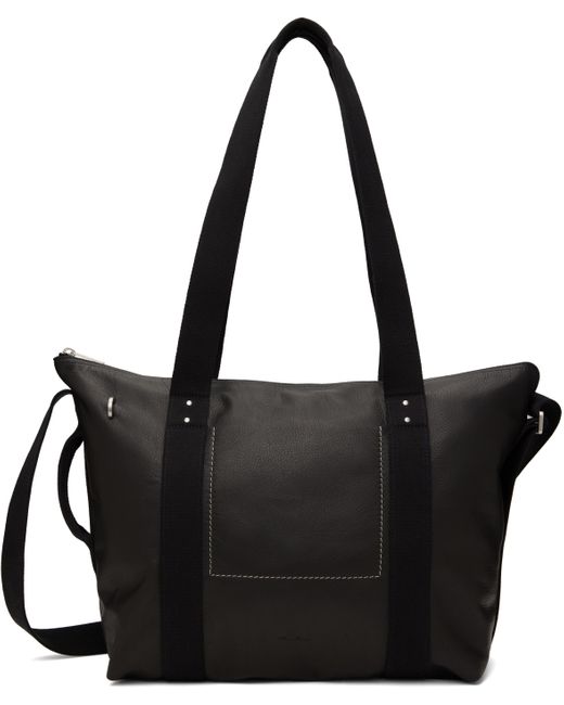 メンズ Rick Owens ブラック Hollywood Trolley トートバッグ Black