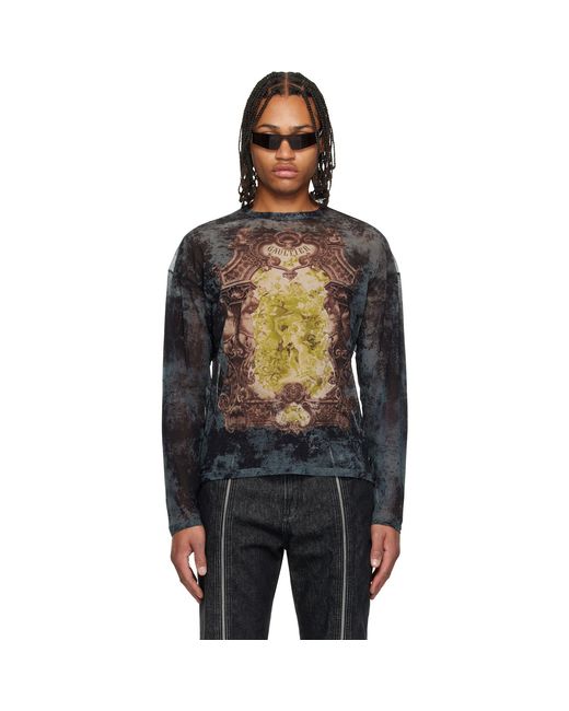 Jean Paul Gaultier Black 'The Oversized Médaillon' Top for men