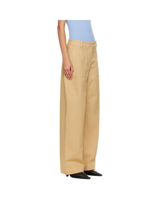 Anna Quan Natural Tan Joseph Trousers