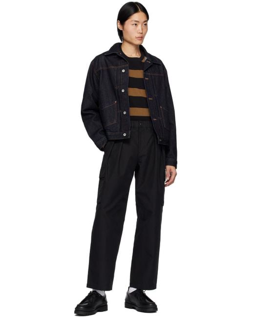 Uniform Bridge Black Indigo Type-2 Stitch Denim Jacket for men
