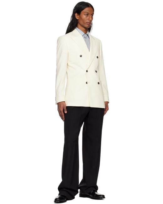 Tiger Of Sweden Natural Off- Joachim Double-Breasted Blazer for men