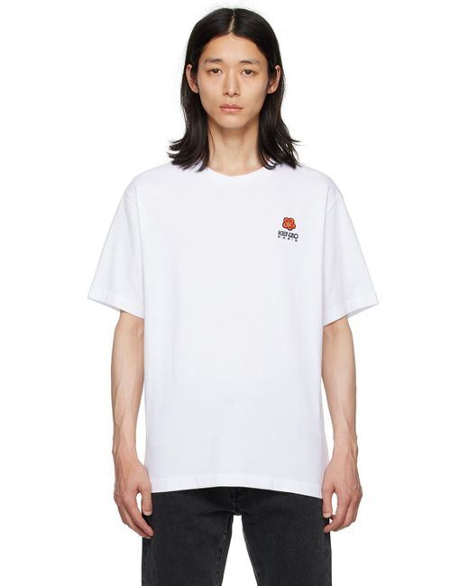 KENZO White Paris Boke Flower T-shirt for men