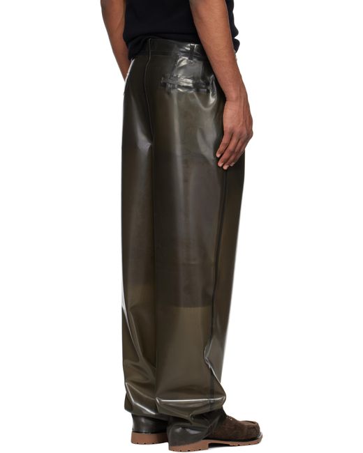メンズ Magliano グレー Folsom Doppia Latex トラウザーズ Black