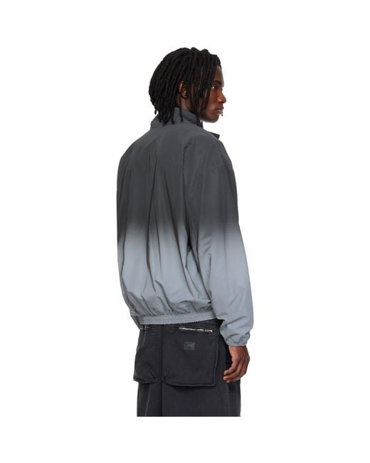 Alexander Wang Black Reflective Track Jacket for men