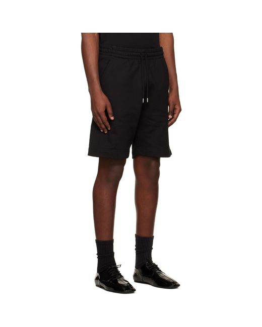 Dries Van Noten Black Drawstring Shorts for men