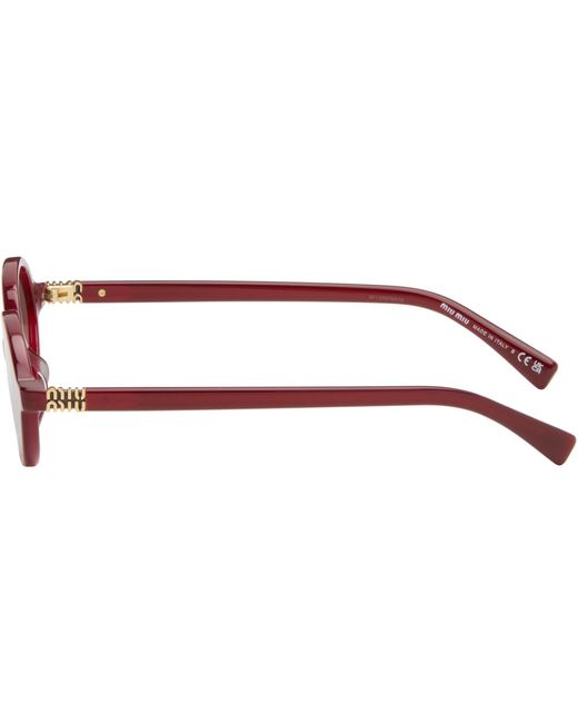 Miu Miu Brown Miu Regard Sunglasses