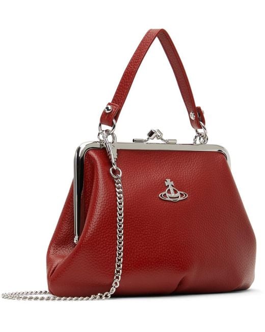 Vivienne Westwood Red Granny Frame Bag for men