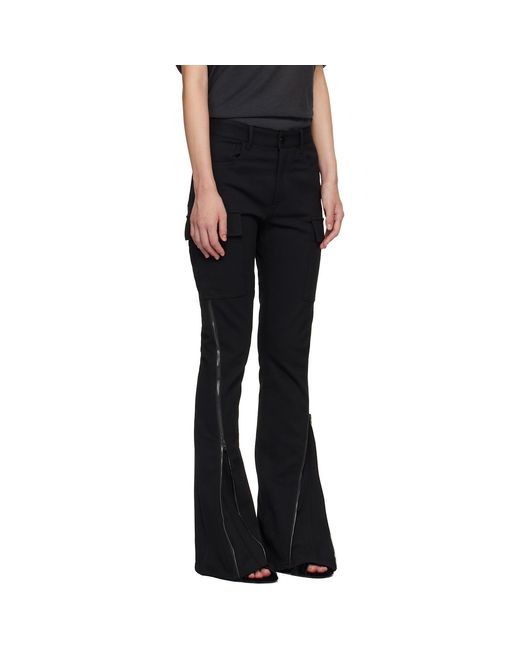 Acne Black Twill Suit Trousers