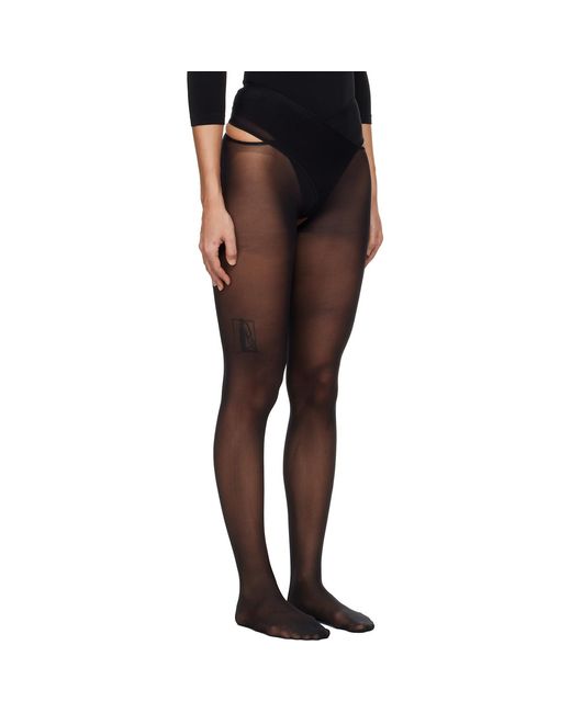 Wolford Black Individual 12 Stay-Hip Tights