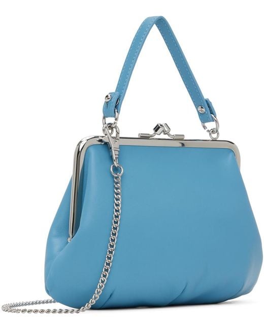 Vivienne Westwood Blue Granny Frame Bag for men