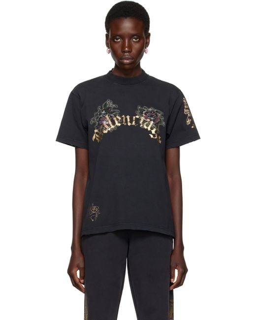 Balenciaga ブラック Tacky Tatoo Tシャツ Black