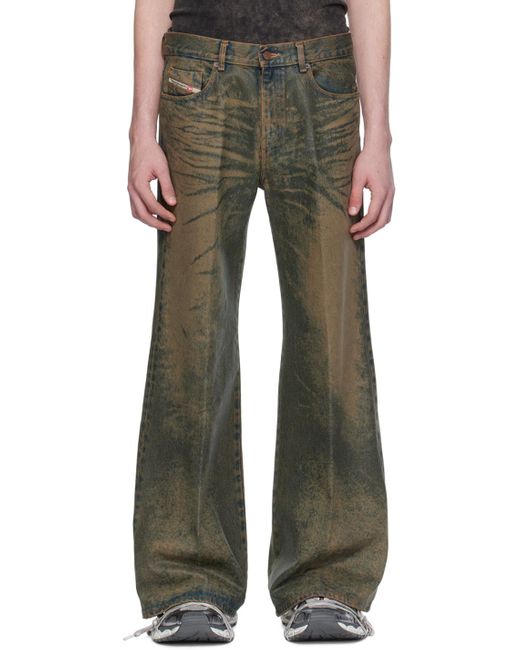 DIESEL Multicolor Ssense Exclusive Brown Jeans for men