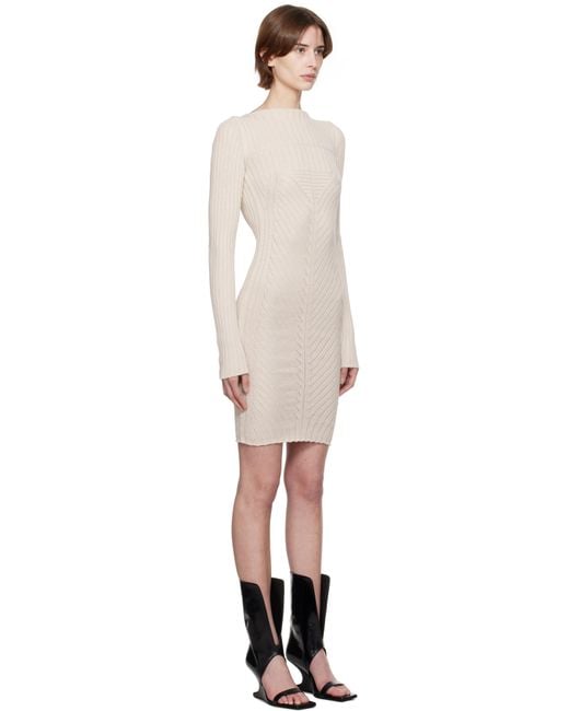 Rick Owens オフホワイト Hollywood S ミニワンピース Black