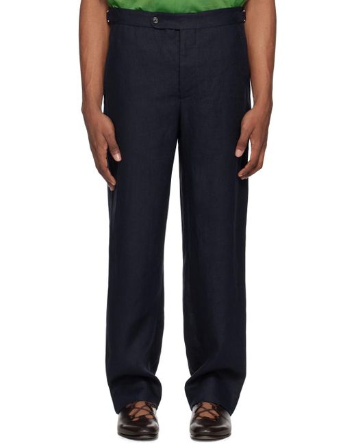 Bode Blue Suiting Trousers for men
