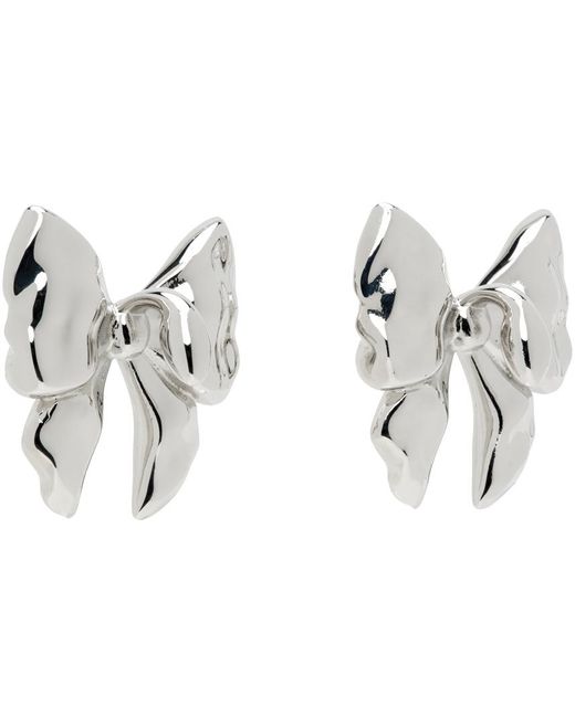 Hugo Kreit Black Bow Earrings for men