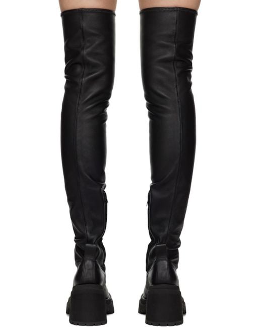 Undercover Black Leather Tall Boots