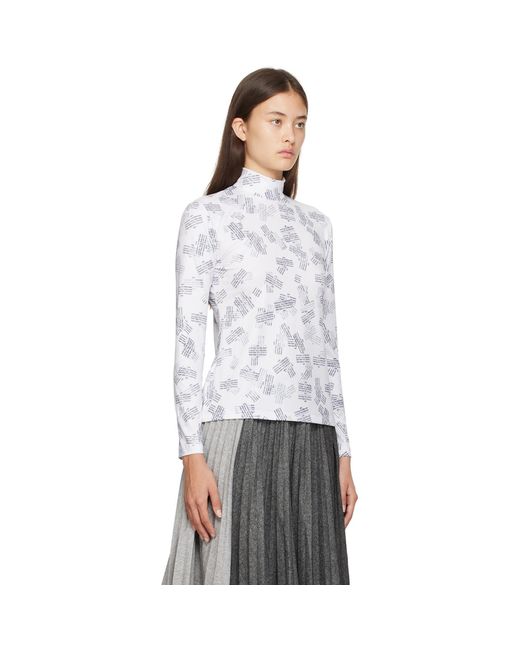 ROKH White Mask Turtleneck