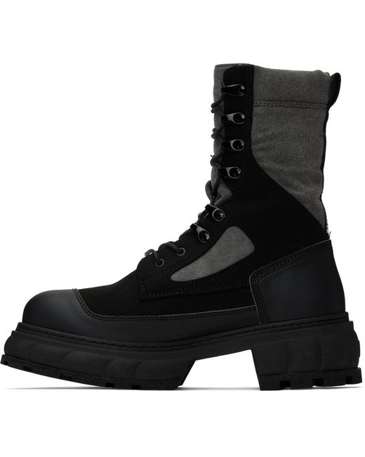 Viron Black Venture Boots for men