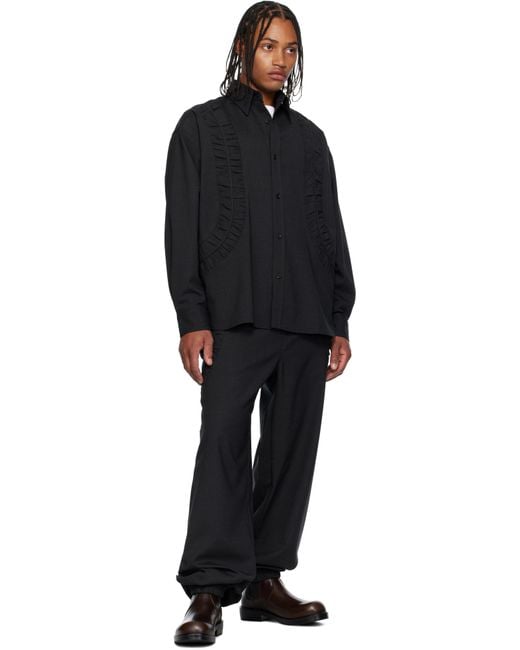 Chemise Fossil Grise En Laine SAGE NATION pour homme en coloris Black