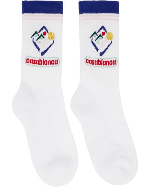 Casablanca White Socks for men