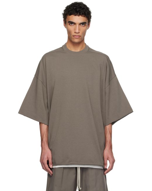メンズ Rick Owens グレー Hollywood Tommy Tシャツ Gray