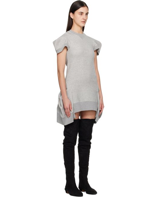 送料関税込♢sacaiサカイキルティングサテンミニワンピース sacai ミニワンピース （送料関税込♢sacaiサカイキルティング