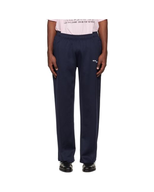 Vetements Blue Cut-Up Athletic Sweatpants for men