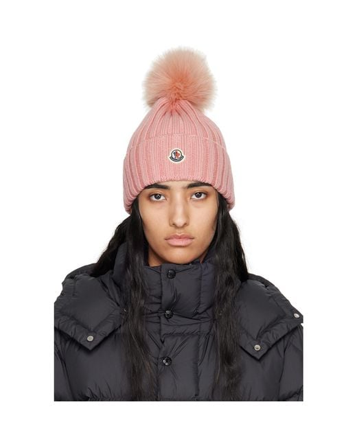 Moncler Black Pom Pom Beanie