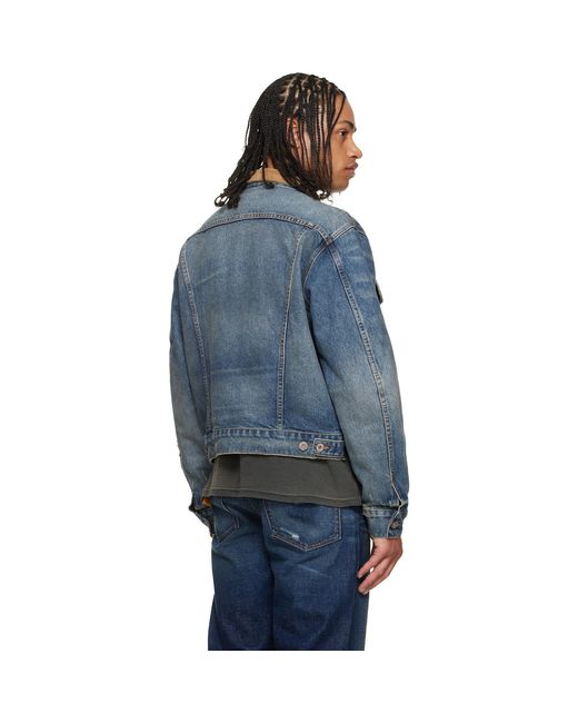 GALLERY DEPT. Blue Santa Fe Denim Trucker Jacket for men