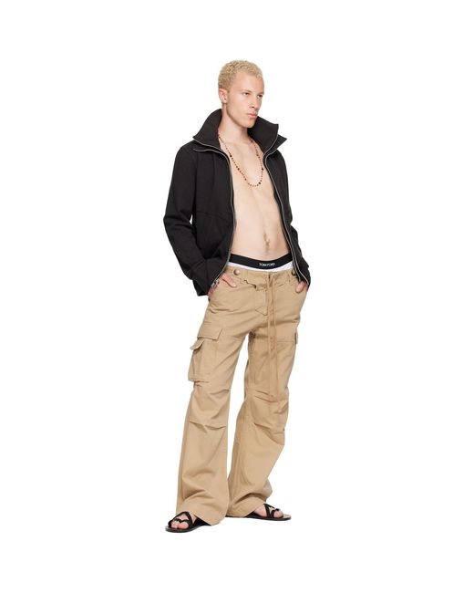 Raimundo Langlois Natural Double Fly Cargo Pants for men