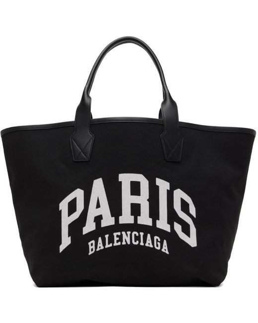 Balenciaga Black Large 'paris' Tote for men
