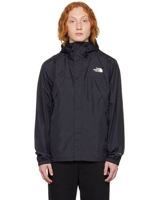 The North Face Synthetic Black Antora Jacket in Blue for Men | Lyst